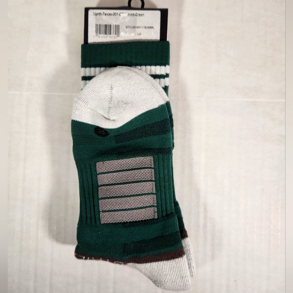 NWT Unisex University Of North Texas Strideline Crew Socks - Picture 4 of 4